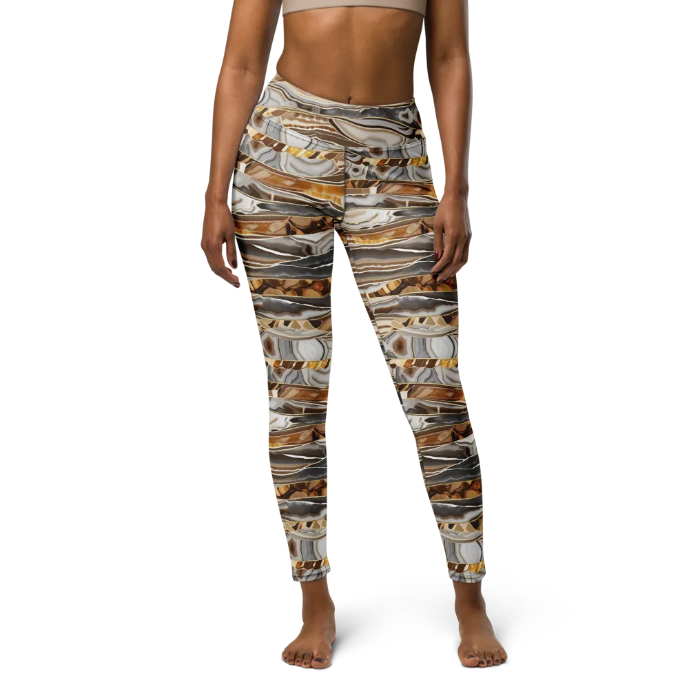 Agate Reverie on Yoga Leggings — Front