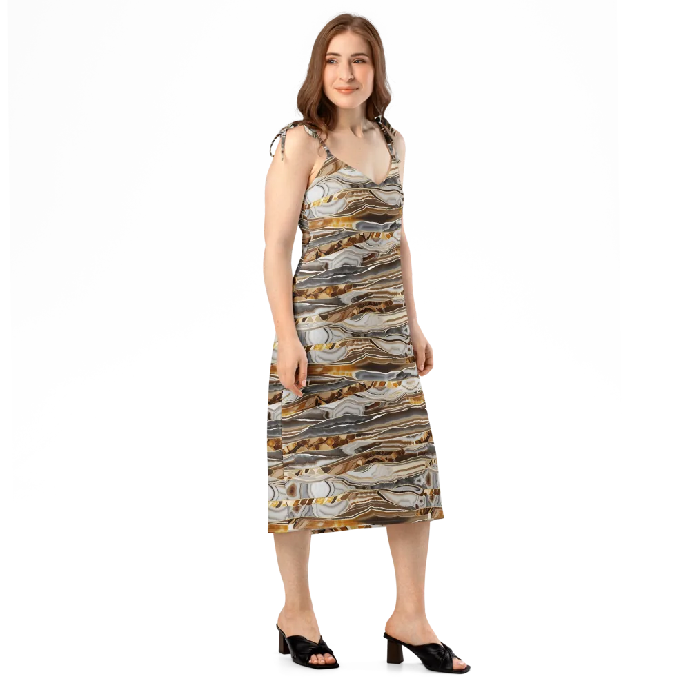 Agate Reverie on Slip Dress — Right Front