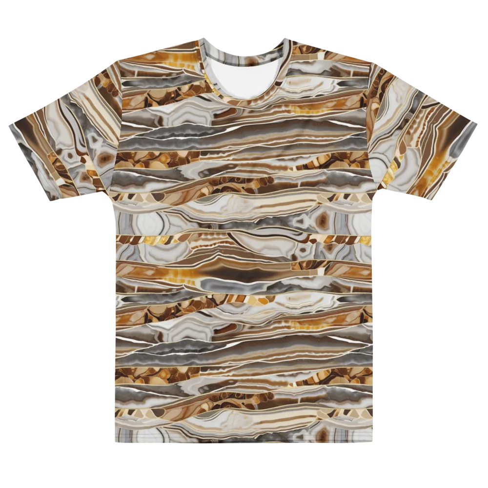 Agate Reverie on Men's Cotton Crew Neck T-Shirt — Front