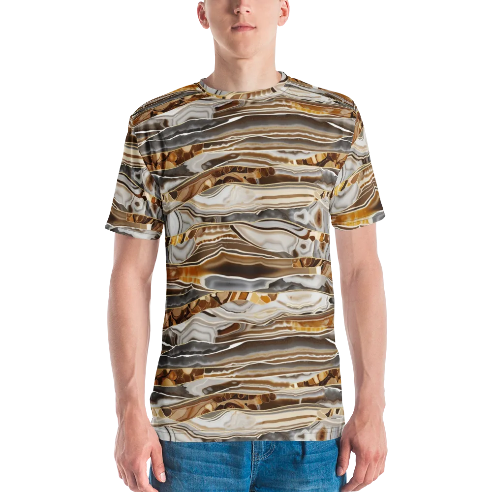 Agate Reverie on Men's Crew Neck T-Shirt — Front
