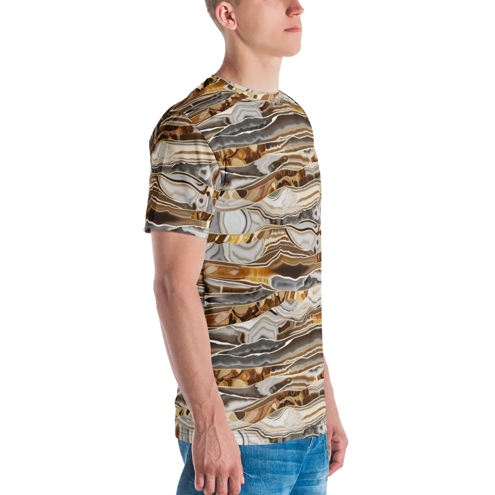 Agate Reverie on Men's Crew Neck T-Shirt — Right
