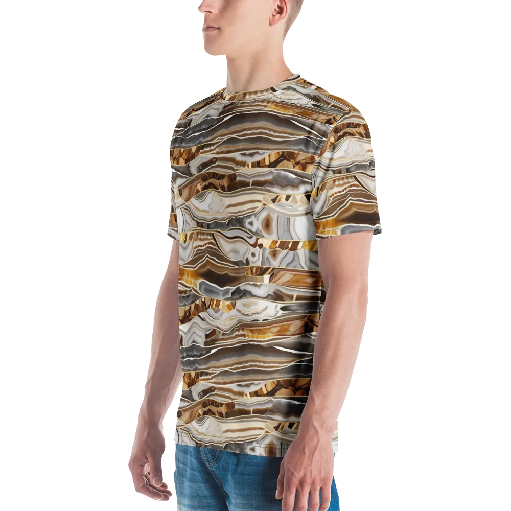 Agate Reverie on Men's Crew Neck T-Shirt — Left