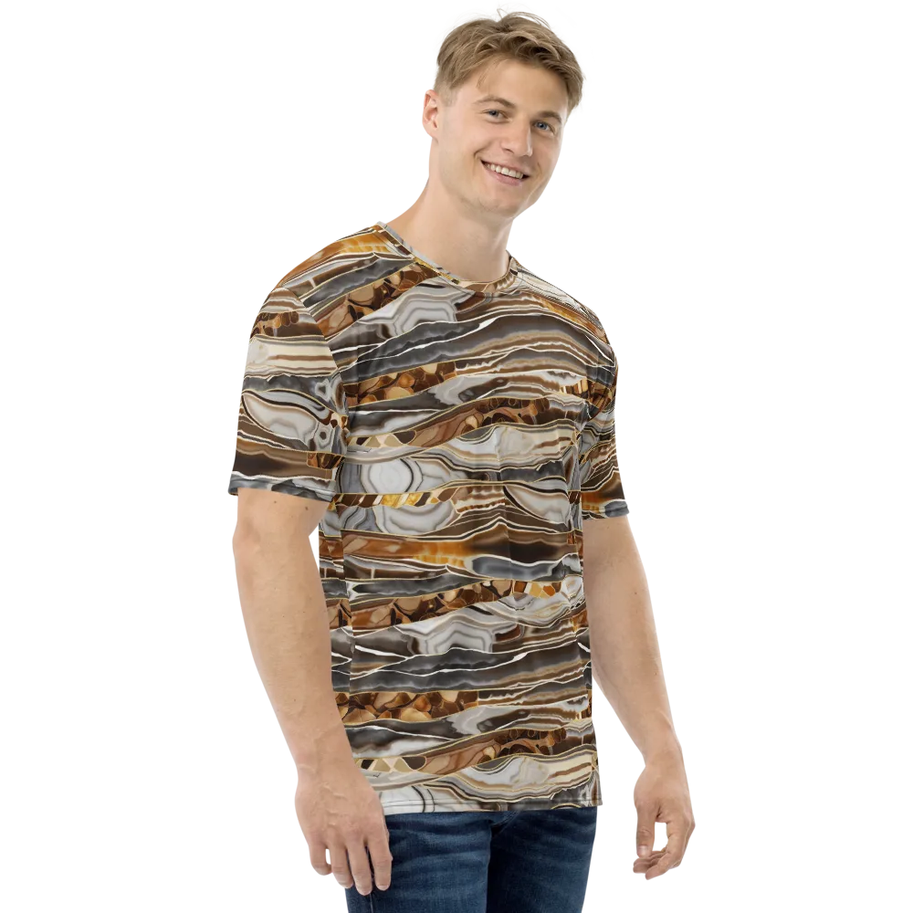 Agate Reverie on Men's Crew Neck T-Shirt — Right