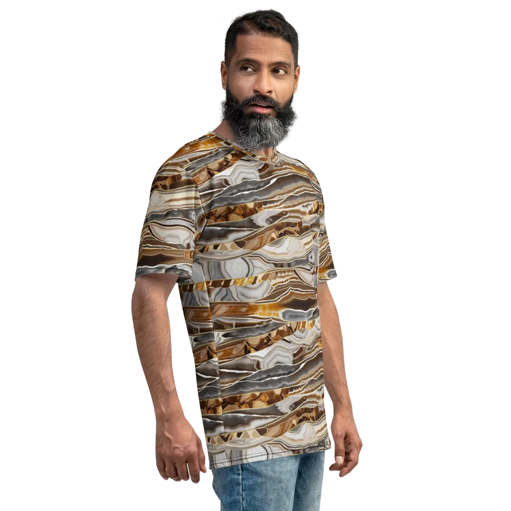 Agate Reverie on Men's Crew Neck T-Shirt — Right