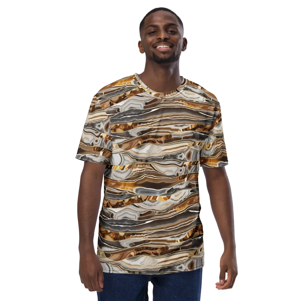 Agate Reverie on Men's Crew Neck T-Shirt — Front