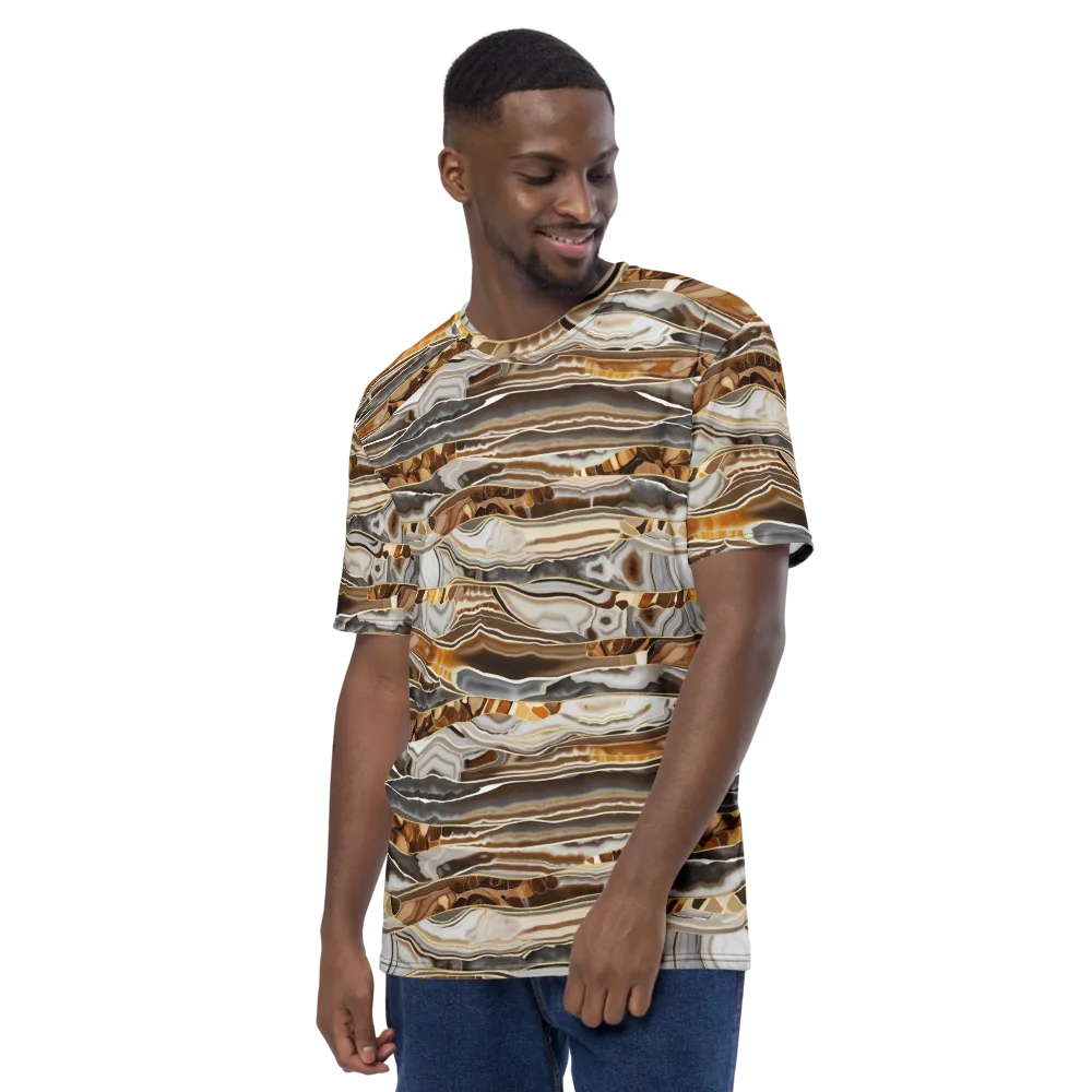 Agate Reverie on Men's Crew Neck T-Shirt — Left
