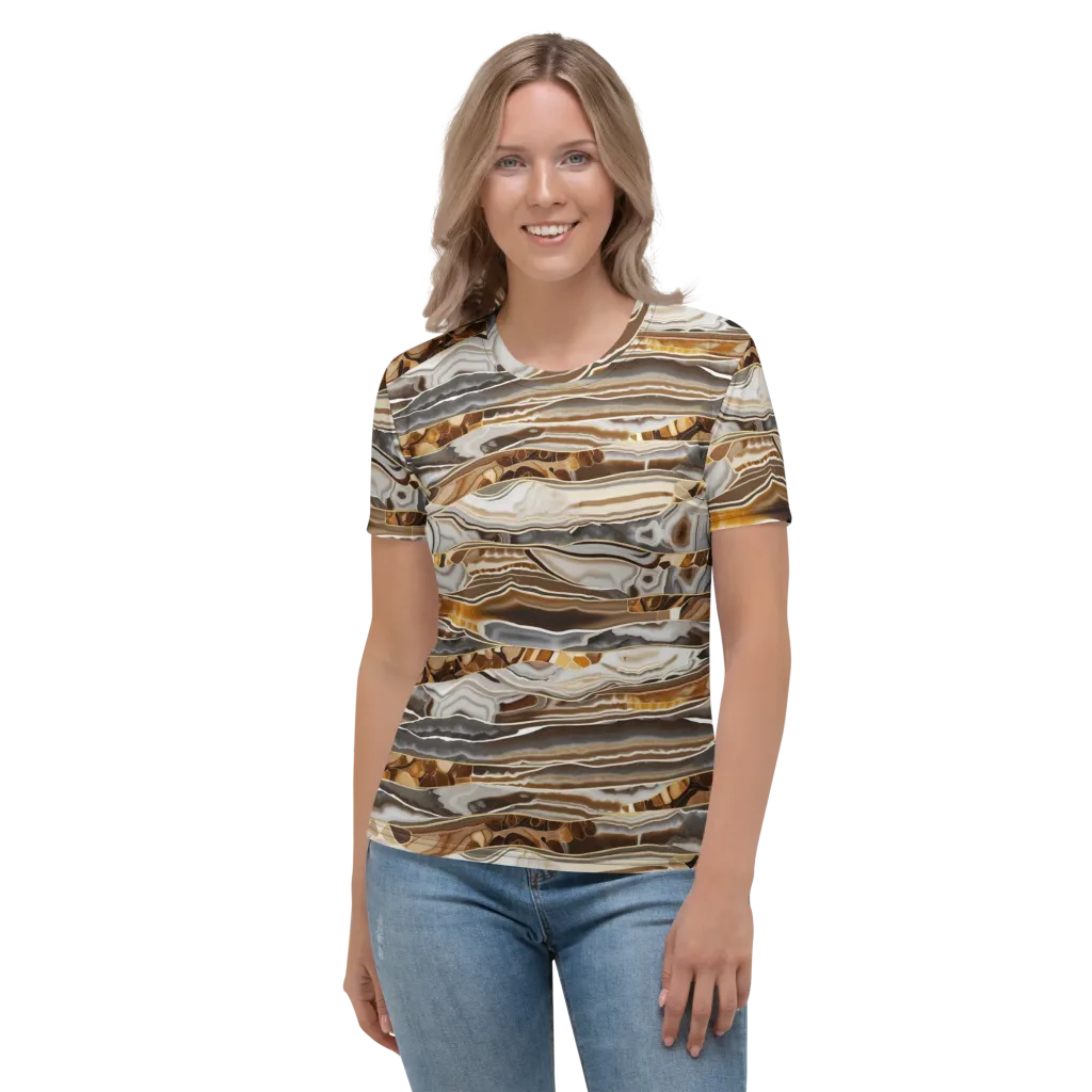 Agate Reverie on Women's Crew Neck T-Shirt — Front
