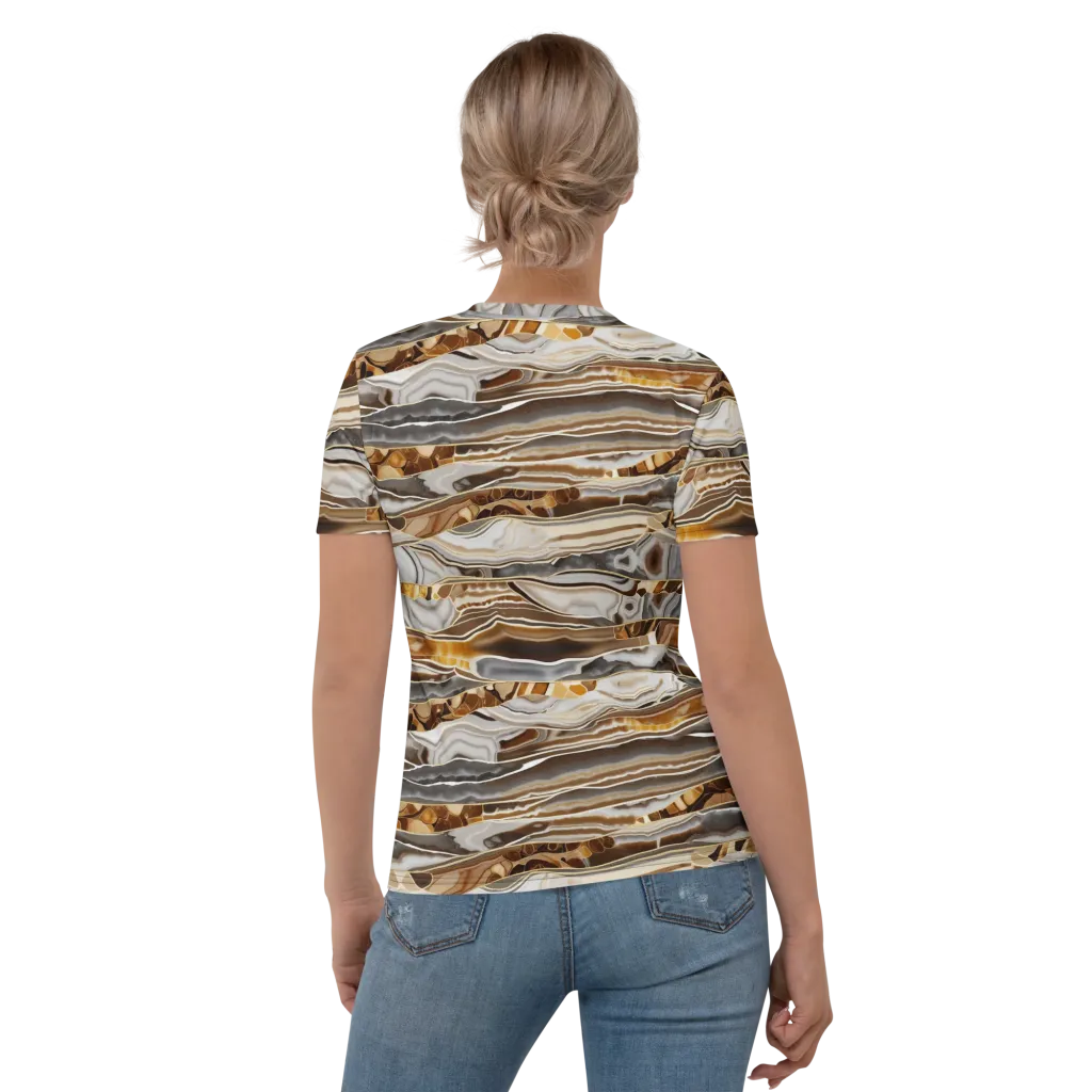 Agate Reverie on Women's Crew Neck T-Shirt — Back