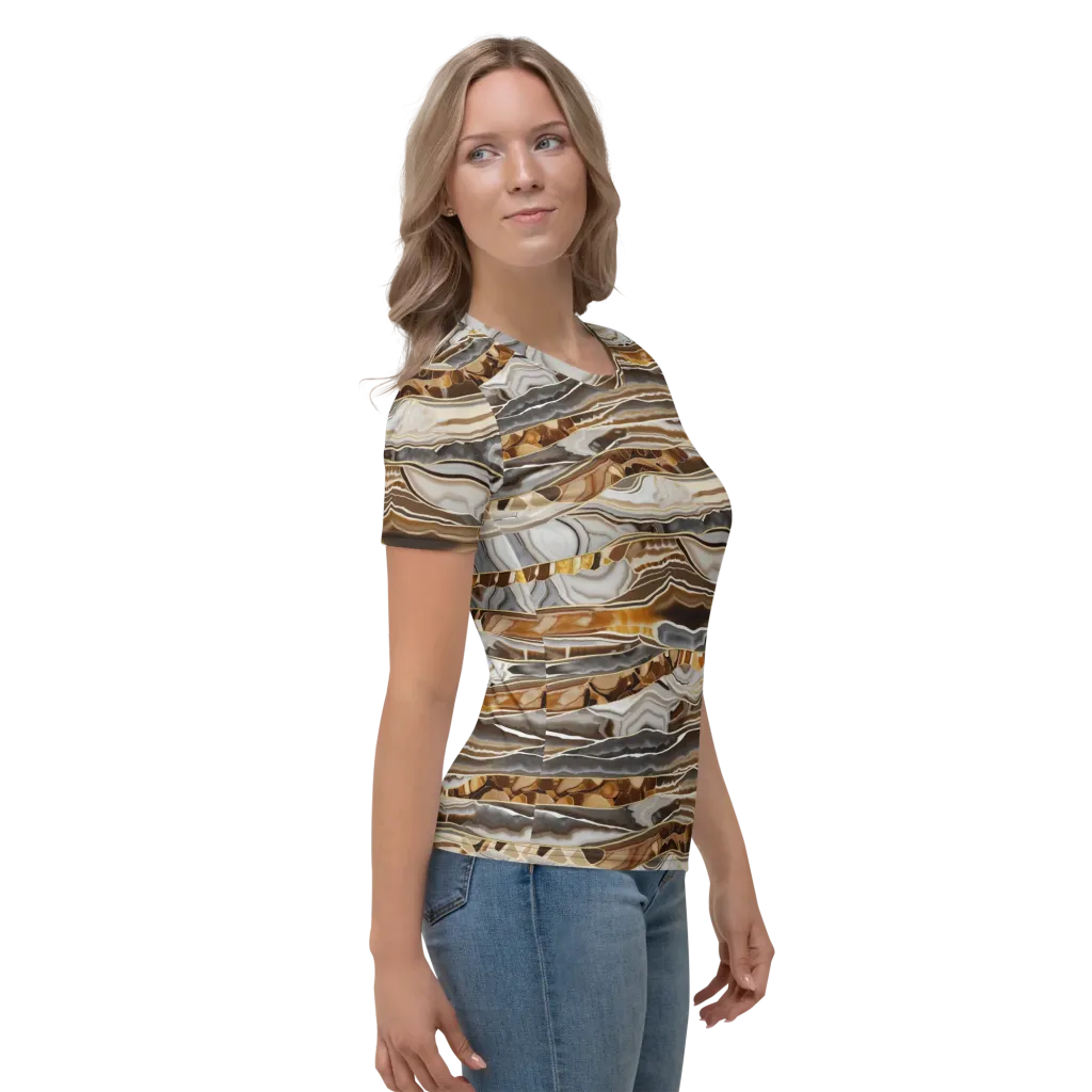 Agate Reverie on Women's Crew Neck T-Shirt — Right