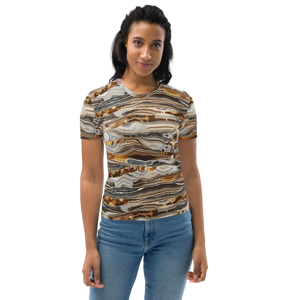 Agate Reverie on Women's Crew Neck T-Shirt — Front
