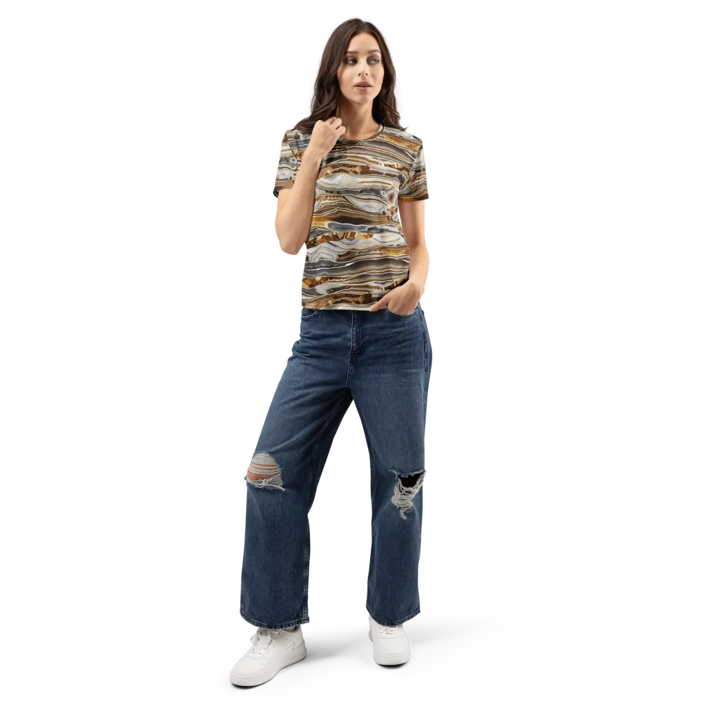 Agate Reverie on Women's Crew Neck T-Shirt — Front