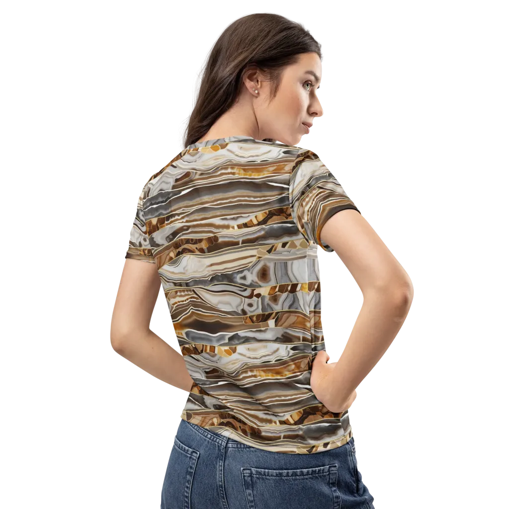 Agate Reverie on Women's Crew Neck T-Shirt — Back