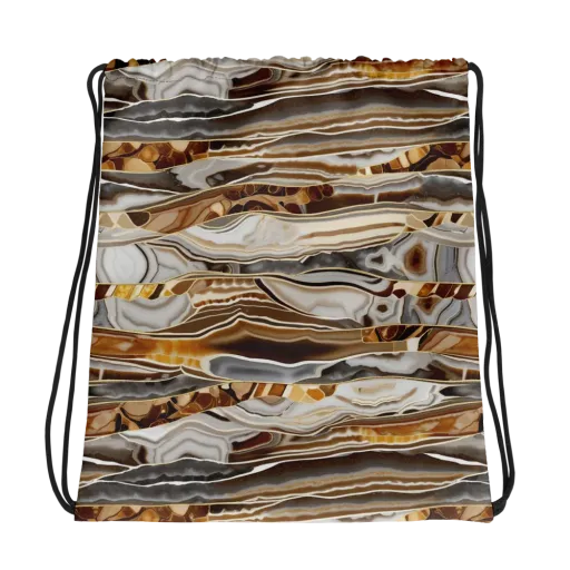 Agate Reverie on a Drawstring Bag