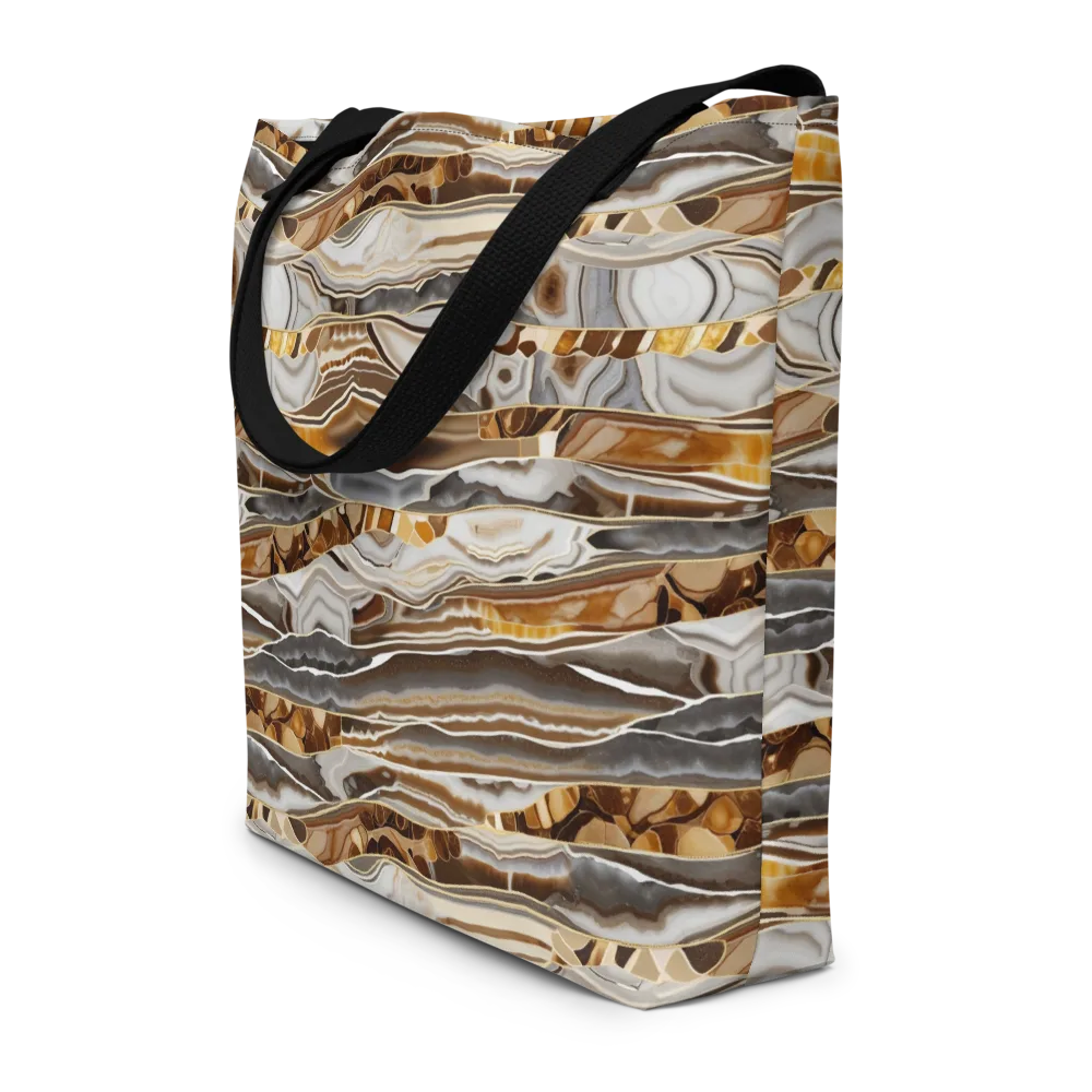Agate Reverie on Large Tote Bag W/ Pocket — Front
