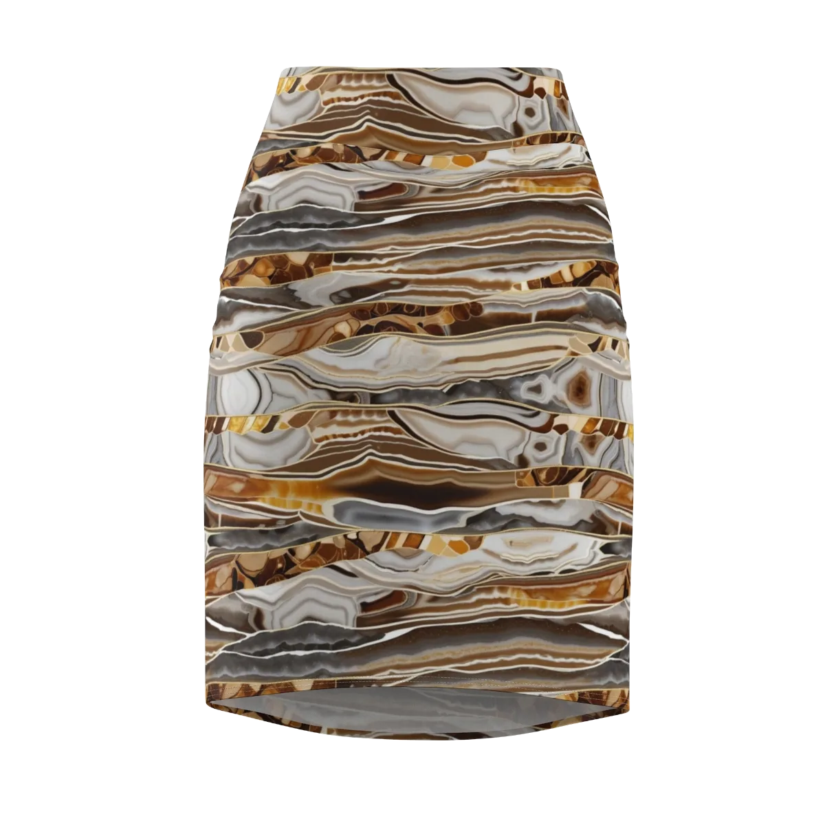 Agate Reverie on Pencil Skirt — Front