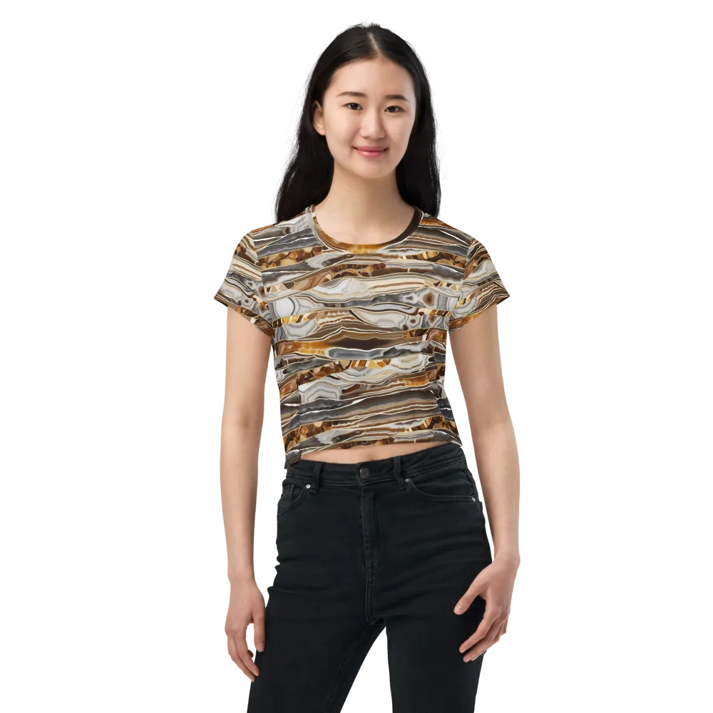 Agate Reverie on Crop Tee — Front