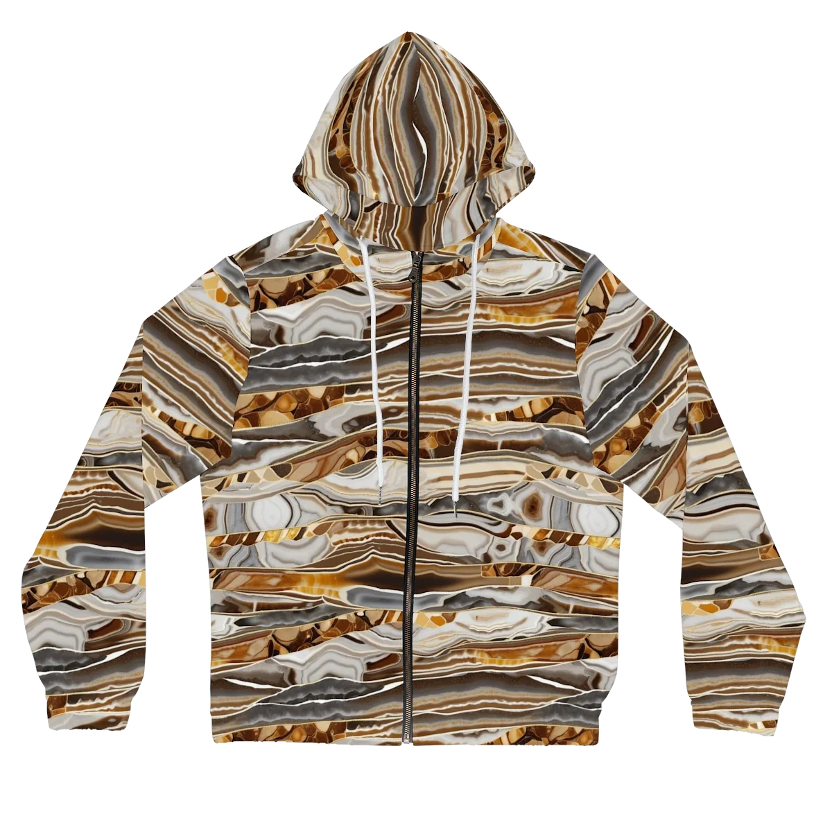 Agate Reverie on Women's Full-Zip Hoodie — Front