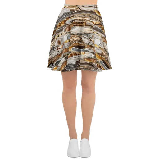 Agate Reverie on a Skater Skirt