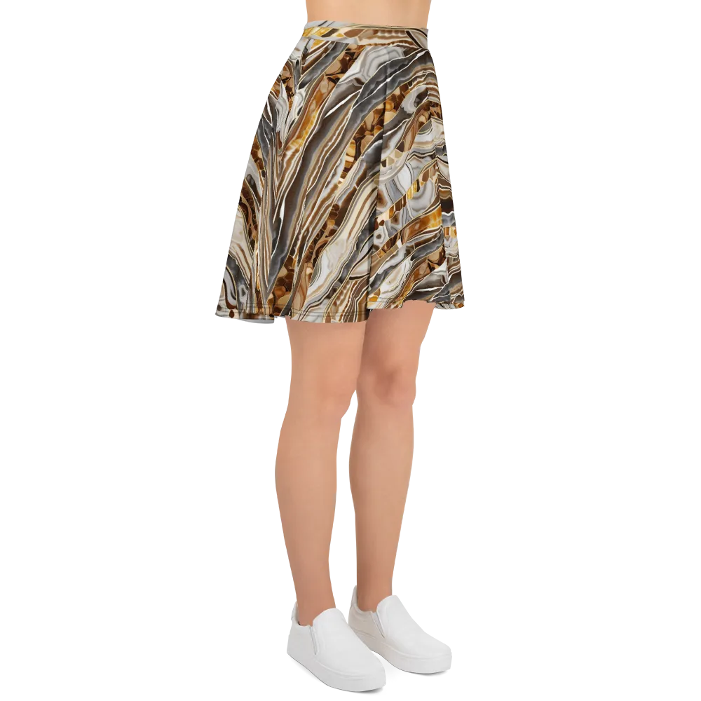 Agate Reverie on Skater Skirt — Right