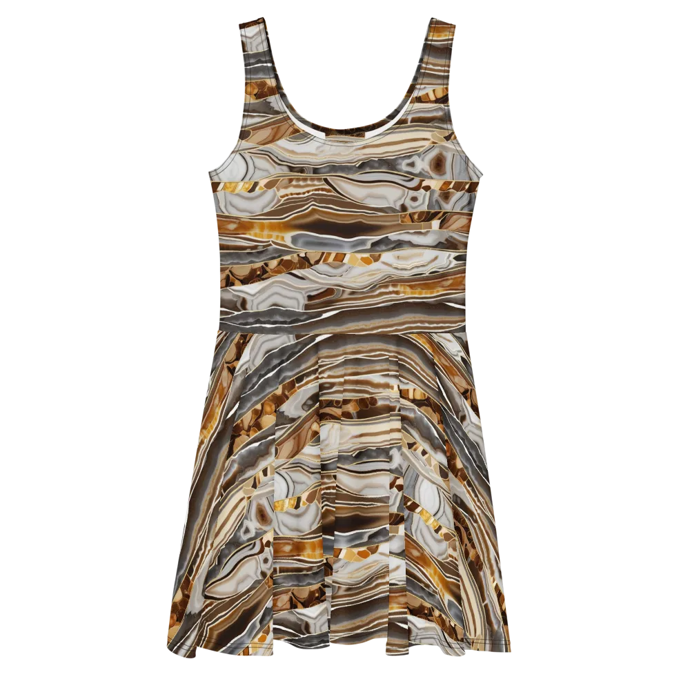 Agate Reverie on Skater Dress — Front