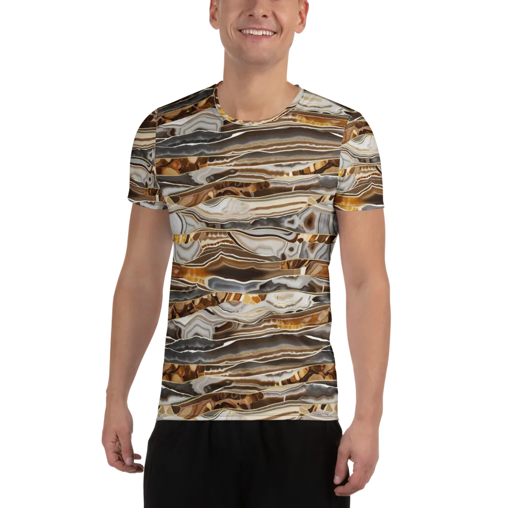Agate Reverie on Men's Athletic T-Shirt — Front