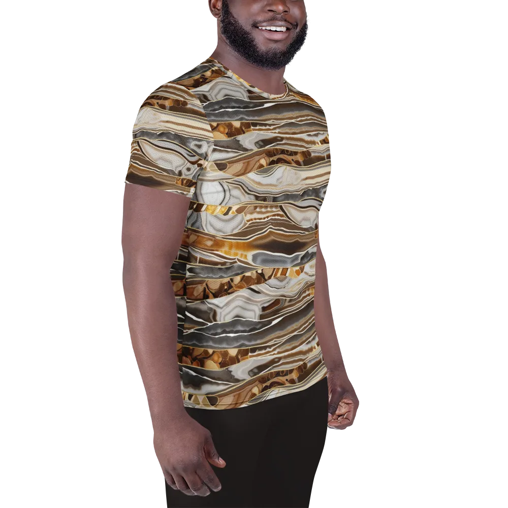 Agate Reverie on Men's Athletic T-Shirt — Right