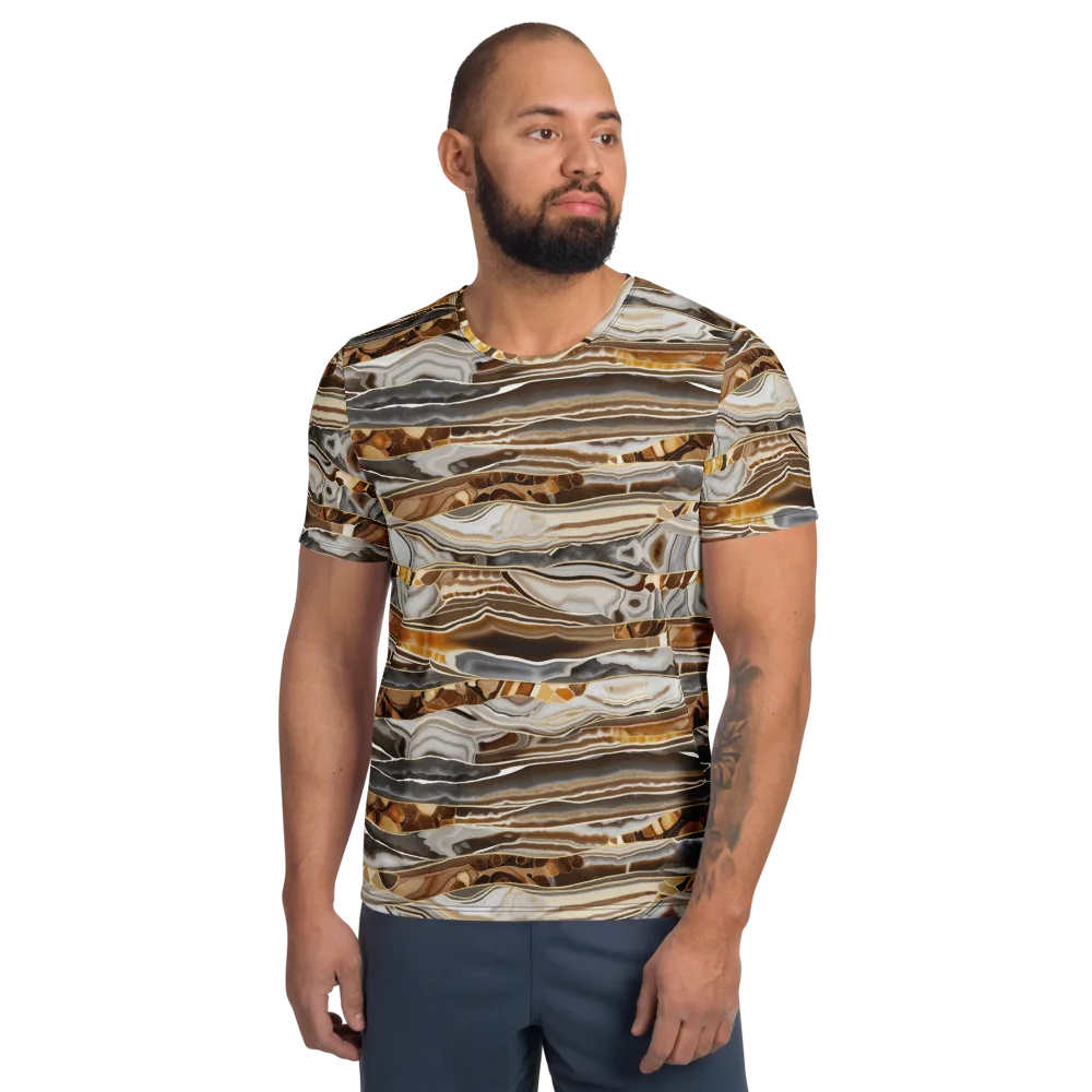 Agate Reverie on Men's Athletic T-Shirt — Front