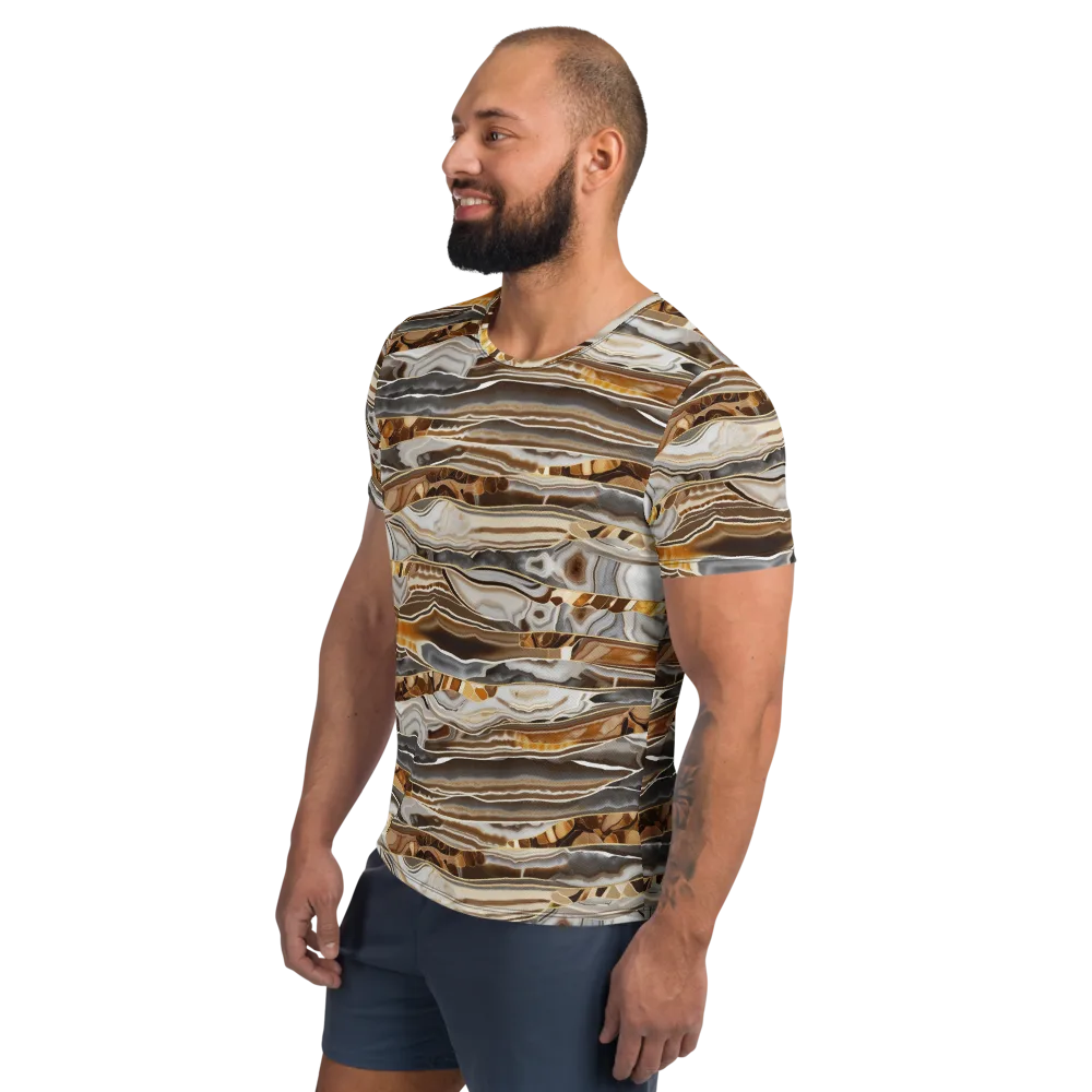 Agate Reverie on Men's Athletic T-Shirt — Left