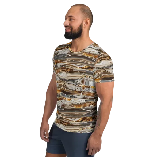 Agate Reverie on a Men's Athletic T-Shirt