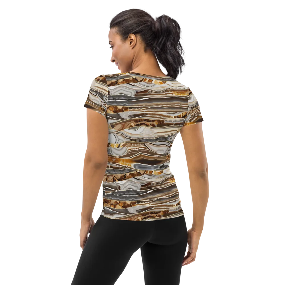 Agate Reverie on Women's Athletic T-Shirt — Back
