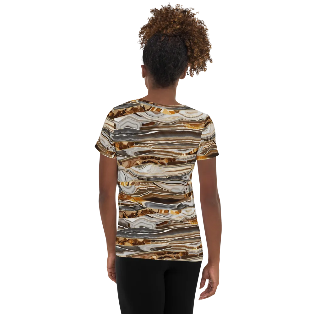 Agate Reverie on Women's Athletic T-Shirt — Back