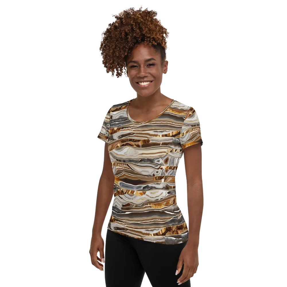 Agate Reverie on Women's Athletic T-Shirt — Left