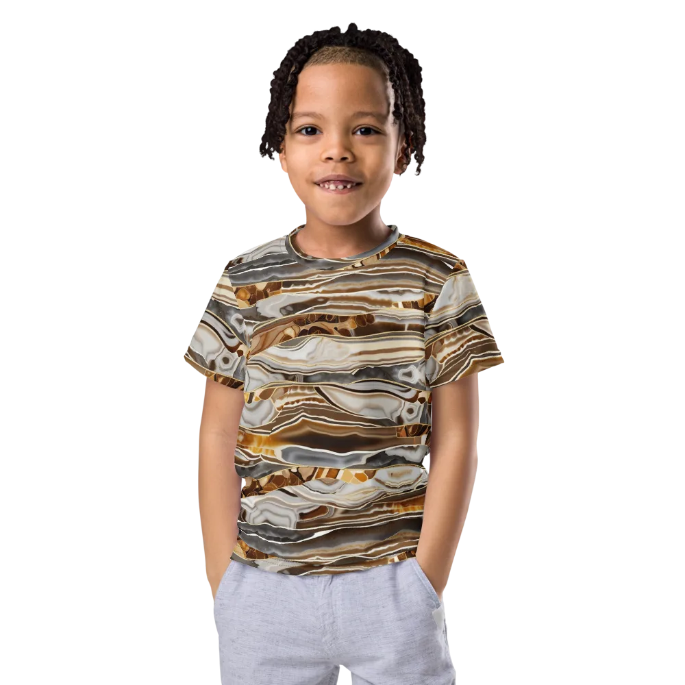 Agate Reverie on Kids Crew Neck T-Shirt — Front