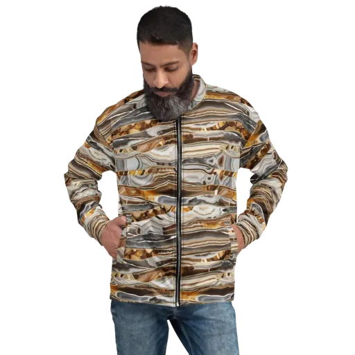Agate Reverie on a Bomber Jacket