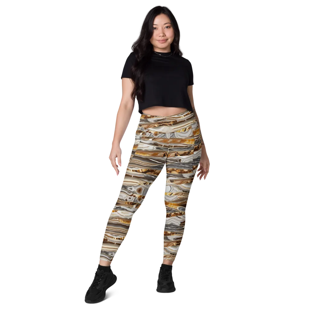 Agate Reverie on Leggings with Pockets — Front