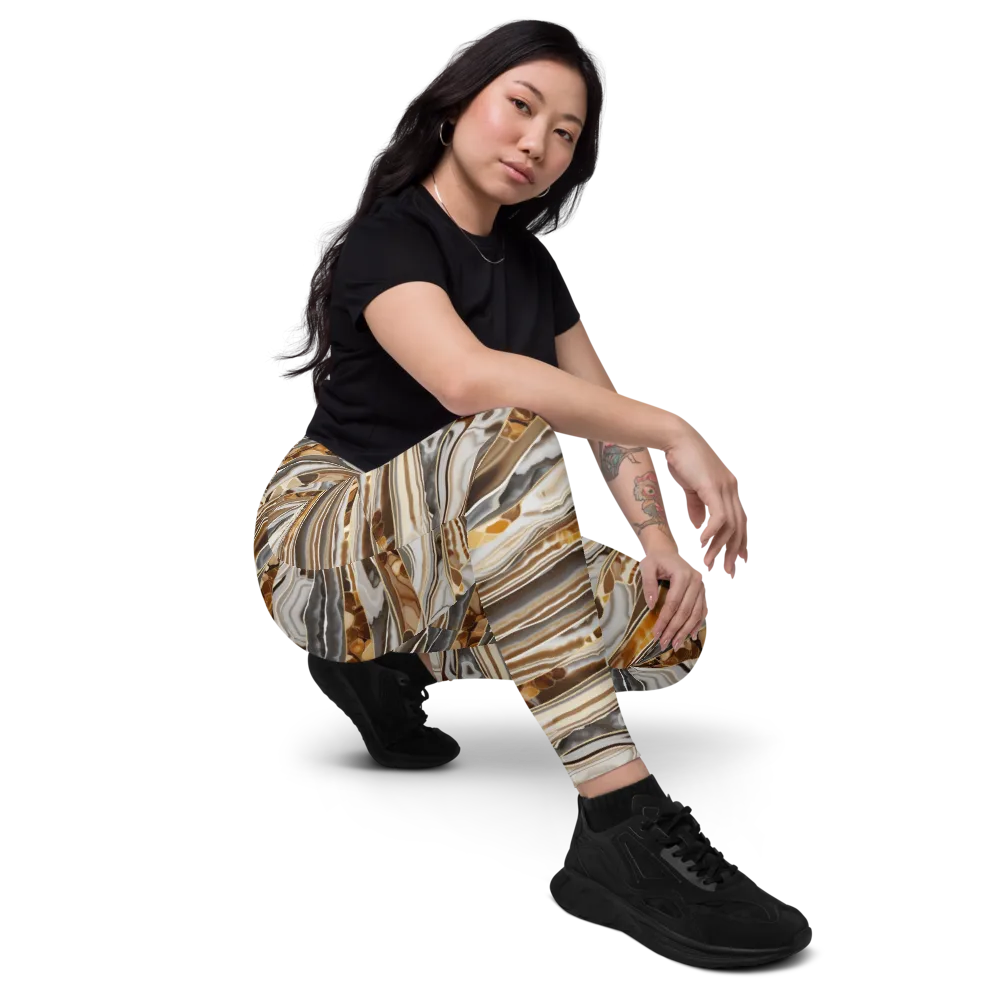 Agate Reverie on Leggings with Pockets — Right Front