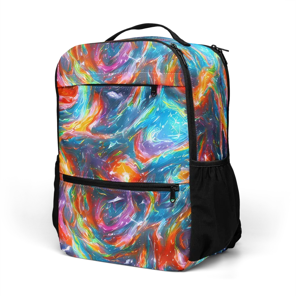 Chromatic Maelstrom on Utility Backpack — Left Front