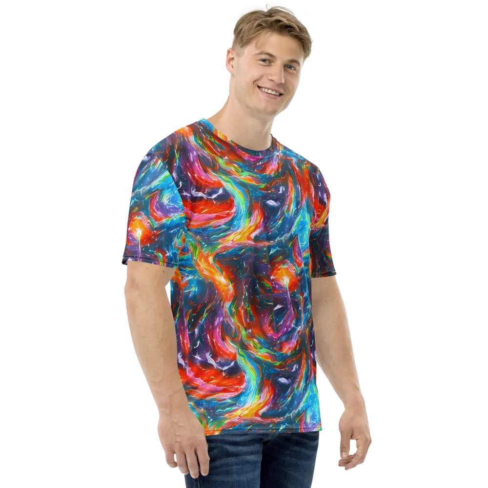Chromatic Maelstrom on Men's Crew Neck T-Shirt — Right