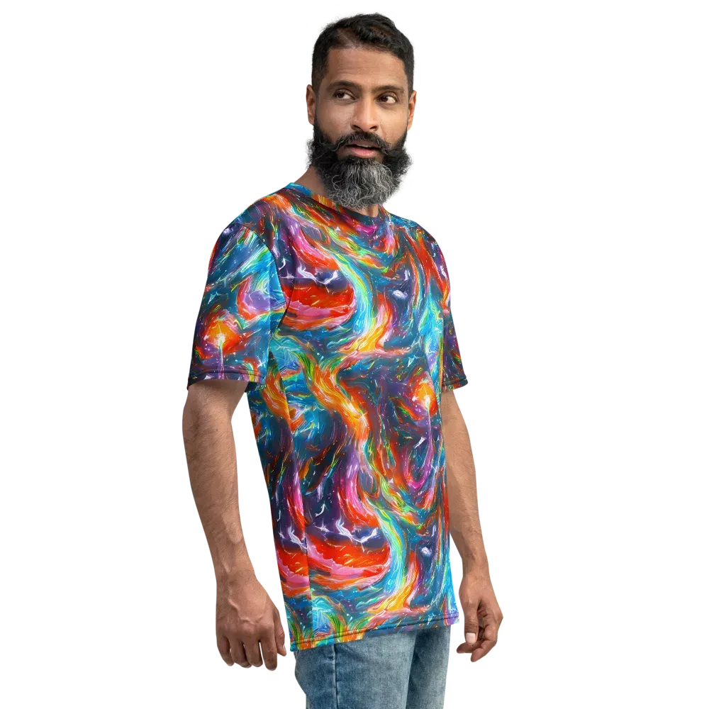 Chromatic Maelstrom on Men's Crew Neck T-Shirt — Right