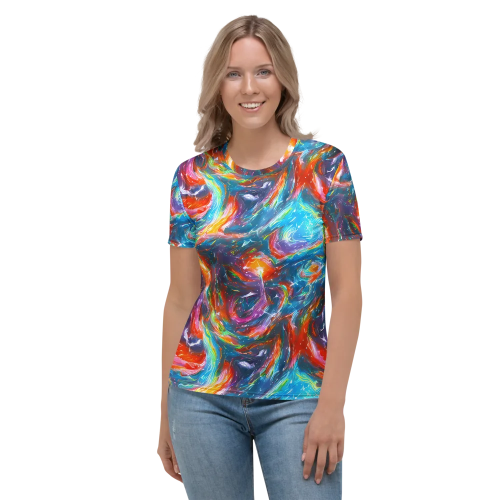 Chromatic Maelstrom on Women's Crew Neck T-Shirt — Front