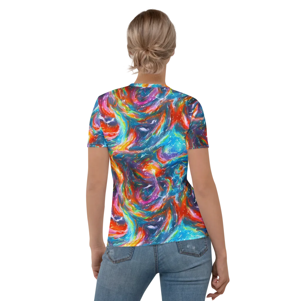 Chromatic Maelstrom on Women's Crew Neck T-Shirt — Back