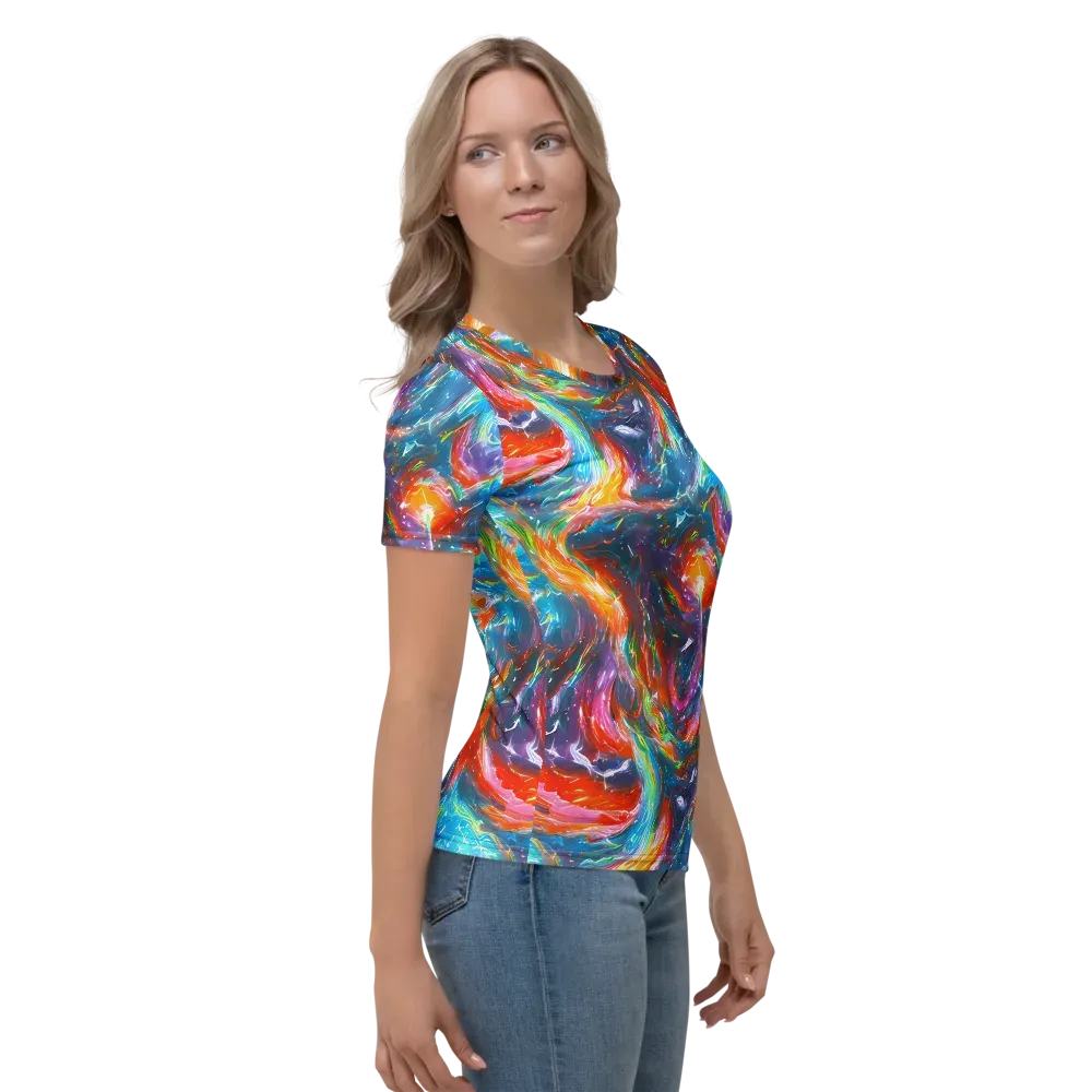Chromatic Maelstrom on Women's Crew Neck T-Shirt — Right