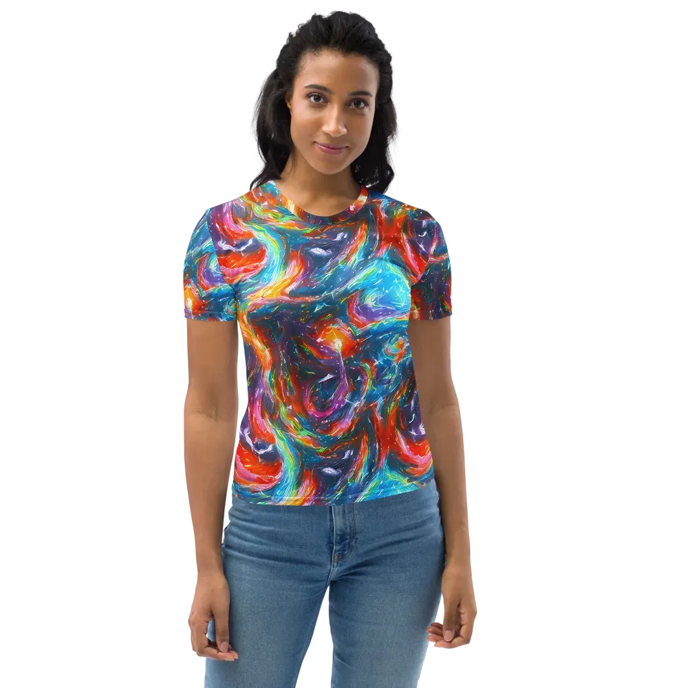 Chromatic Maelstrom on Women's Crew Neck T-Shirt — Front