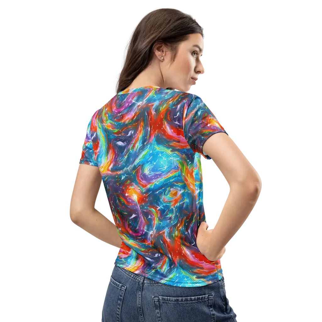 Chromatic Maelstrom on Women's Crew Neck T-Shirt — Back