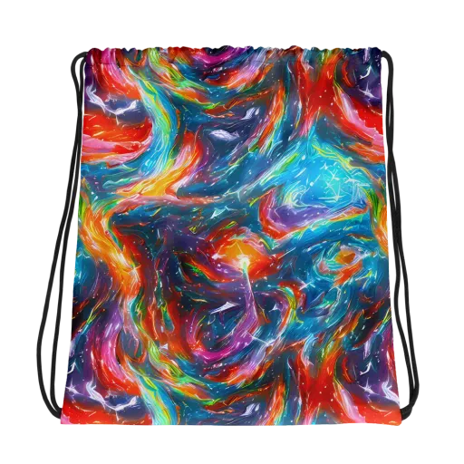 Chromatic Maelstrom on a Drawstring Bag