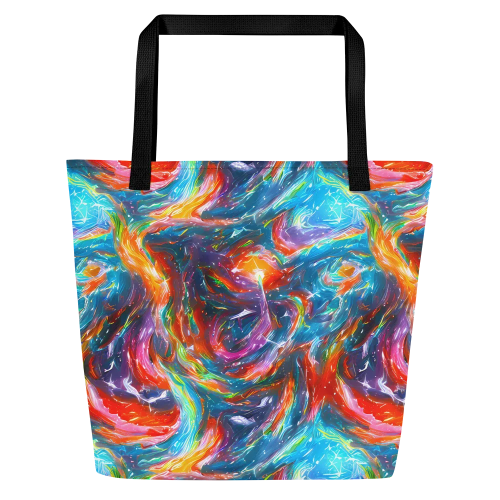 Chromatic Maelstrom on Large Tote Bag W/ Pocket — Front