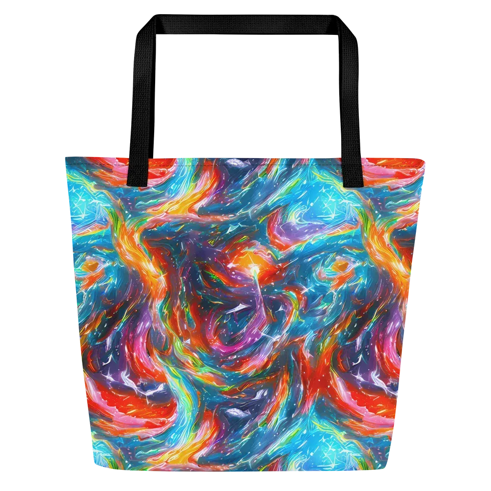 Chromatic Maelstrom on Large Tote Bag W/ Pocket — Front