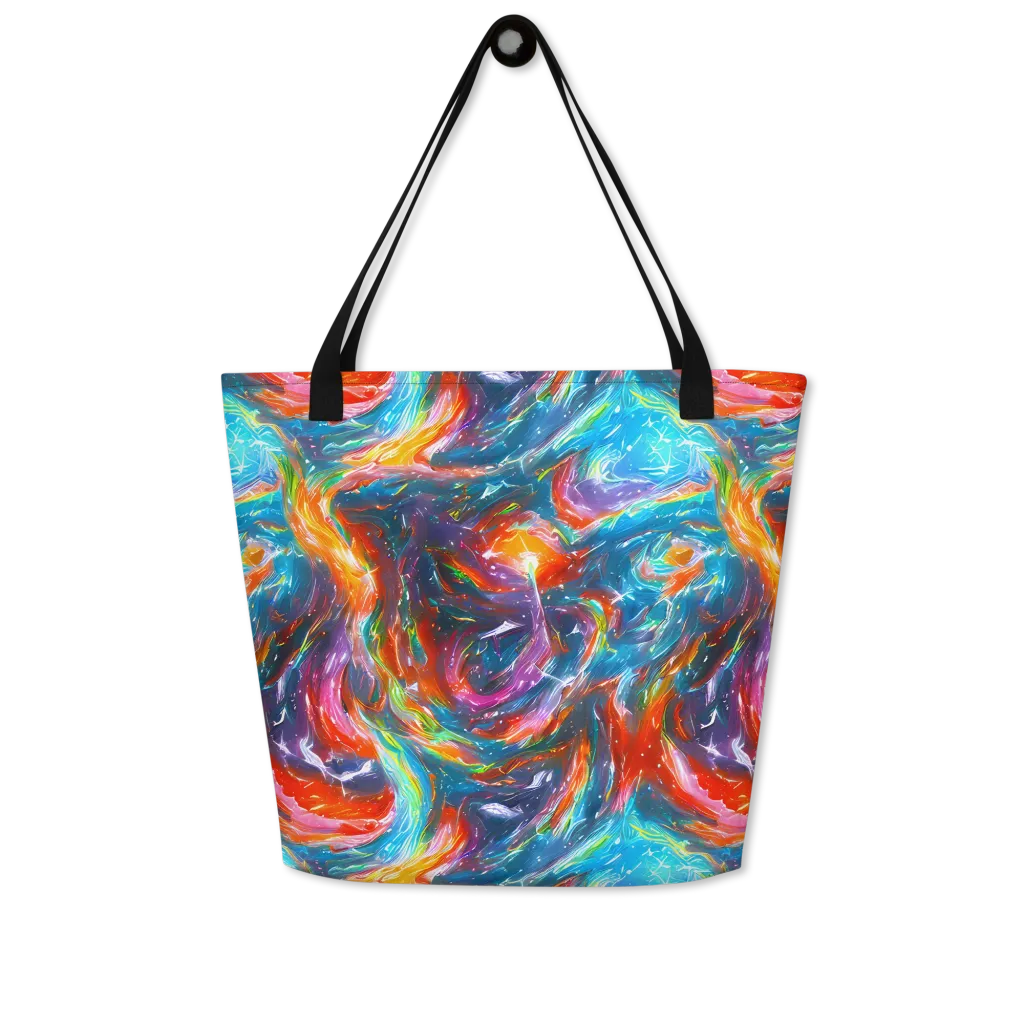 Chromatic Maelstrom on Large Tote Bag W/ Pocket — Front