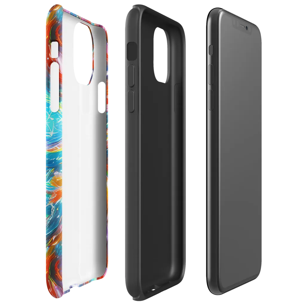 Chromatic Maelstrom on Tough Case for iPhone® — Right