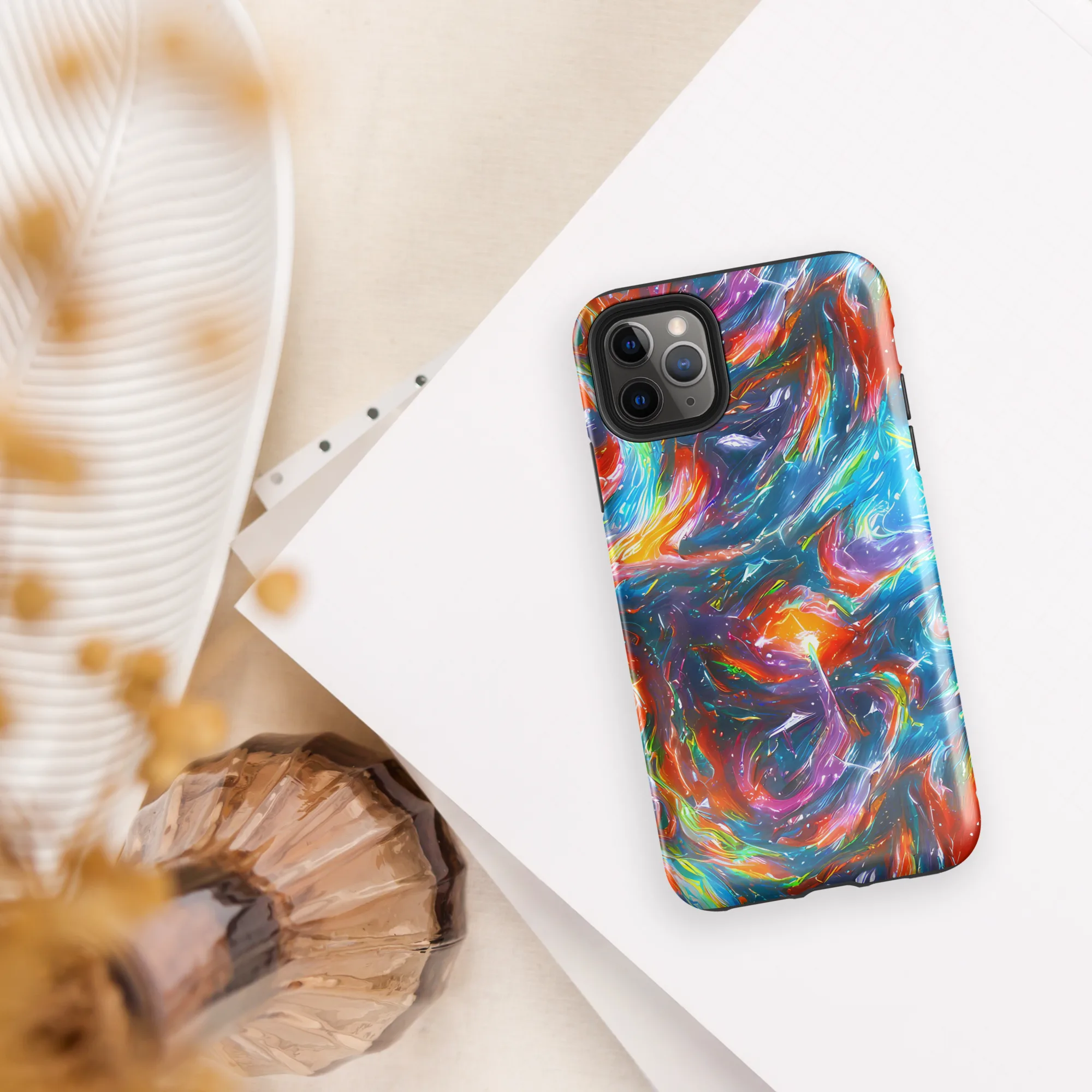 Chromatic Maelstrom on Tough Case for iPhone® — Front